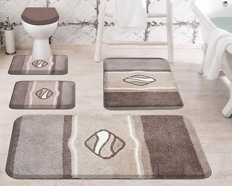 Grund Badematte "Jewel" Höhe 24 mm rutschhemmend beschichtet fußbodenheizun günstig online kaufen