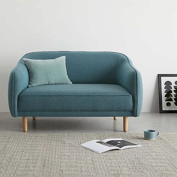 Haring 2-Sitzer Sofa, Azurblau - MADE.com günstig online kaufen