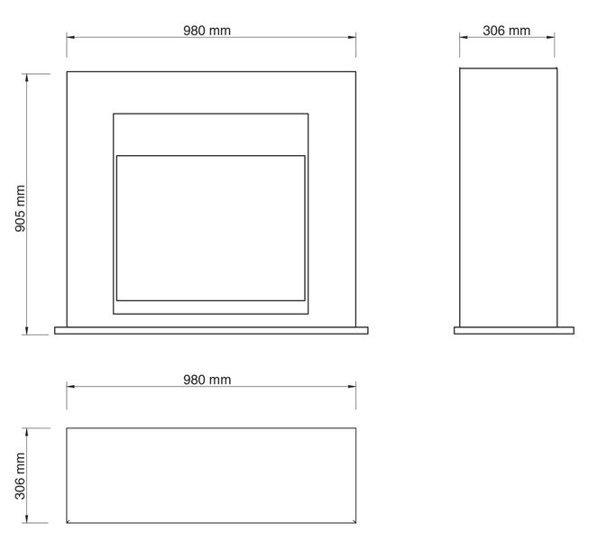 XARALYN Elektrokamin Adra, inkl. elektrischem Kamineinsatz günstig online kaufen