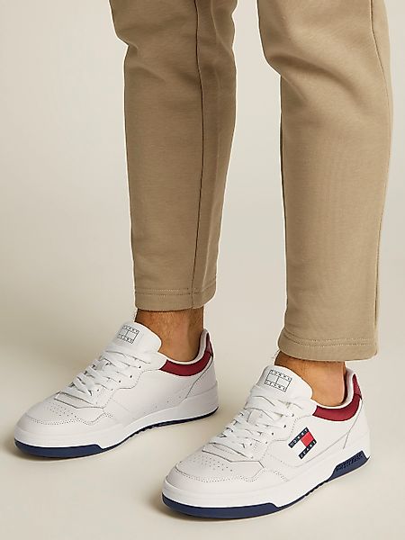 Tommy Jeans Plateausneaker "(NEW) TJM CUPSOLE LEATHER ESS", Freizeitschuh, günstig online kaufen