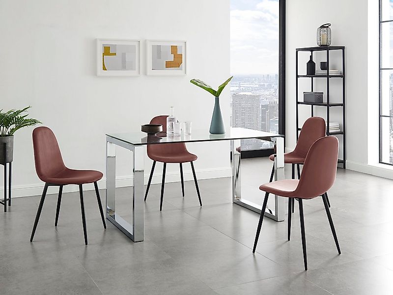 Leonique Esszimmerstuhl Eadwine, TOPSELLER! Stuhl, Küchenstuhl, 4-Fuß Stuhl günstig online kaufen