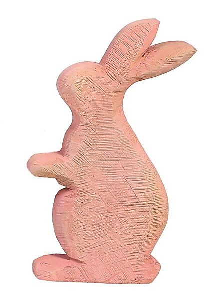 Farbige Holzhasen Anatol sägerauh - Dekohasen aus Holz frühlingshafte Oster günstig online kaufen