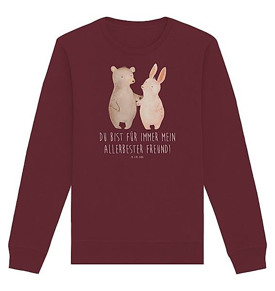 Mr. & Mrs. Panda Longpullover Bär und Hase Umarmen Größe S - Burgundy - Ges günstig online kaufen