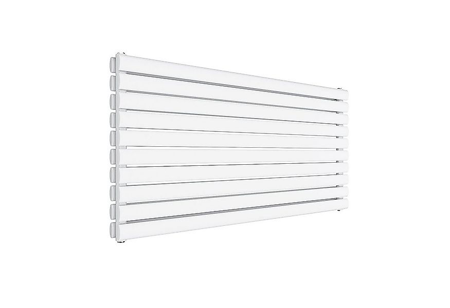 SONNI Designheizkörper Röhrenheizkörper Doppellagig Weiß/Anthrazit 593x1200 günstig online kaufen