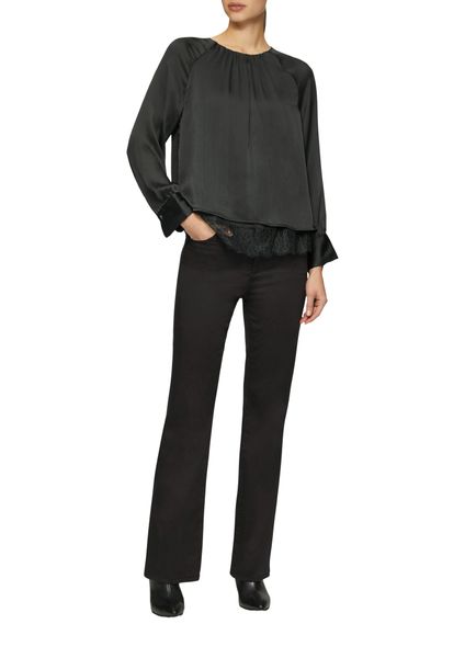 s.Oliver BLACK LABEL Langarmbluse mit leichter günstig online kaufen