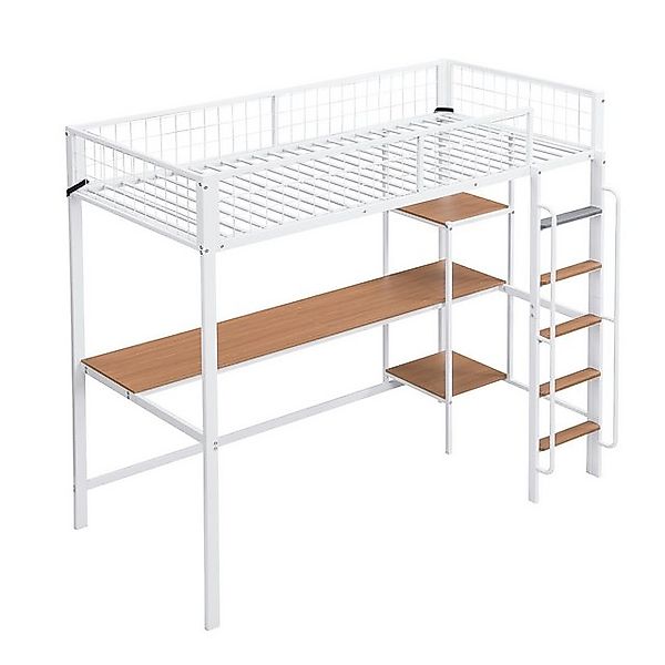 Gotagee Metallbett Eisenrahmenbett Etagenbett 90x200cm Kinderbett Stauraumb günstig online kaufen