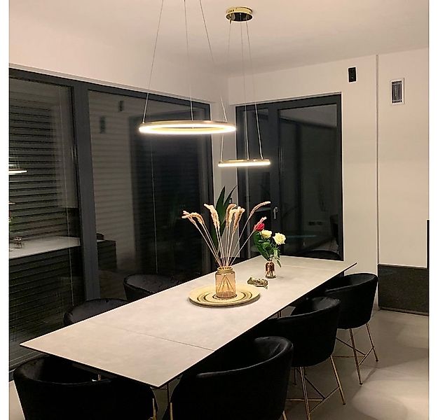 s.luce Pendelleuchte LED Pendelleuchte Ring 40 direkt oder indirekt 5m Abhä günstig online kaufen