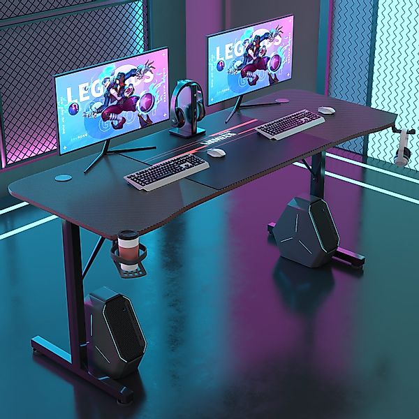 HOMALL Gamingtisch 140/160/180CM Schreibtisch,Computertisch,Gaiming Tisch günstig online kaufen