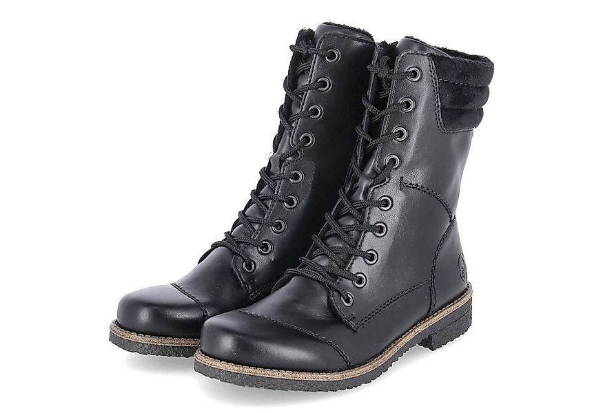 Rieker Rieker 73570-00 Damen Kunstleder schwarz Schnürstiefel günstig online kaufen