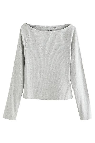 Next Blusenshirt Langarmoberteil mit offenem U-Boot-Ausschnitt günstig online kaufen