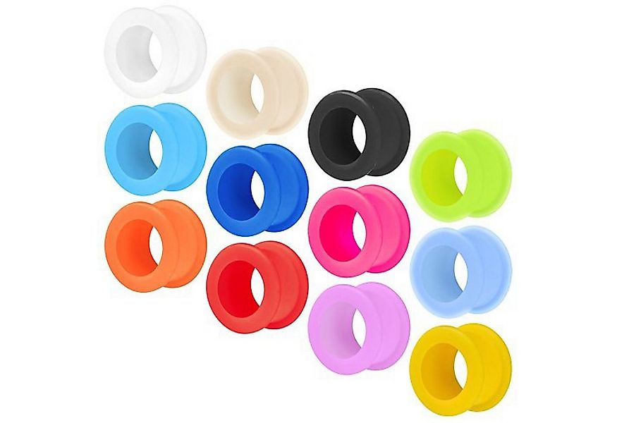 Taffstyle Plug Piercing Tunnel Silikon Flared Weich Flexibel, Farbiger Fles günstig online kaufen