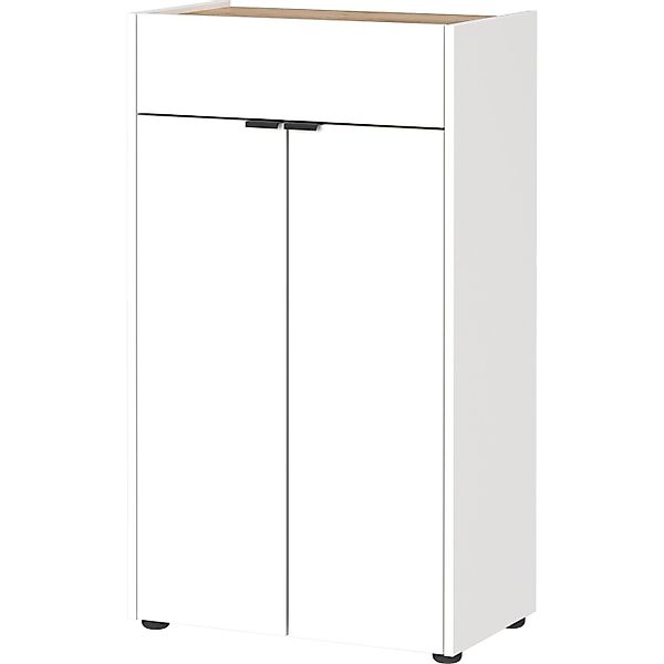 Germania Kommode Forano 4499 Eiche Weiß 56 cm x 98 cm x 34 cm günstig online kaufen