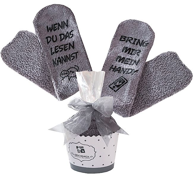 Lucadeau Kuschelsocken Vatertagsgeschenk, Wenn du das günstig online kaufen