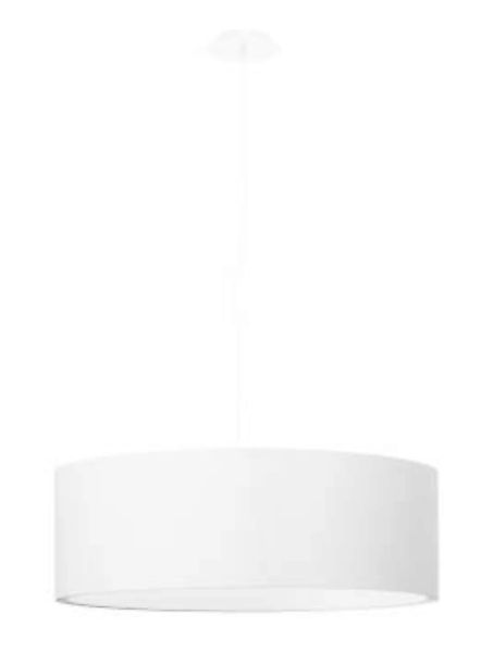 Hängelampe rund Ø 45 cm Modern Stoff Weiß MARRET günstig online kaufen