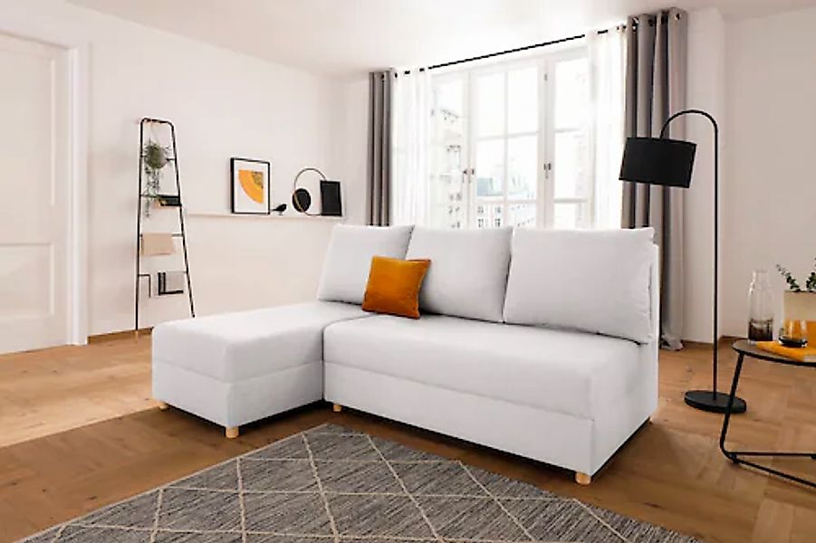 INOSIGN Ecksofa "Mick L-Form", Longchair links/rechts montierbar, wahlweise günstig online kaufen