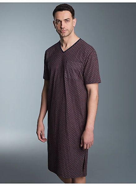 Trigema Pyjama "TRIGEMA Nachthemd mit Allover-Vintage-Print" 1 Stk. tlg. günstig online kaufen
