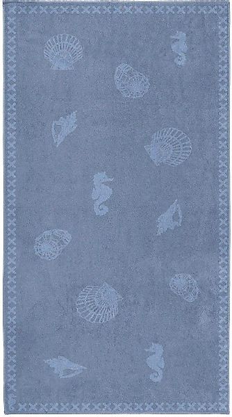 Seahorse Strandtuch Shells, Jacquard-Velours (1-St), mit günstig online kaufen
