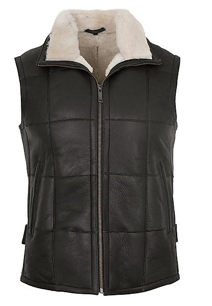 Maddox Lederweste Lanzo Maddox - Herren Lederweste Lammnubuk Lammfell dunke günstig online kaufen