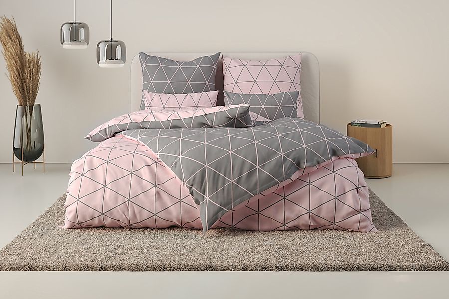 andas Bettwäsche "Balsby" 2 Stk. tlg. in Gr. 135x200 oder 155x220 cm, 100% günstig online kaufen