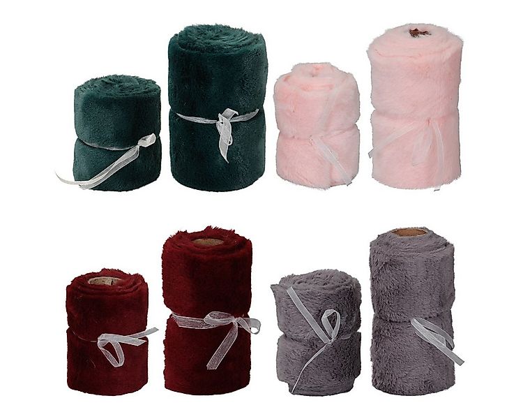 matches21 HOME & HOBBY Tischdecke Tischband Grau Fell-Optik, Kunstfell Tisc günstig online kaufen