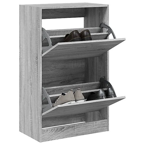 vidaXL Schuhschrank Schuhschrank Grau Sonoma 60x34x96,5 cm Spanplatte günstig online kaufen