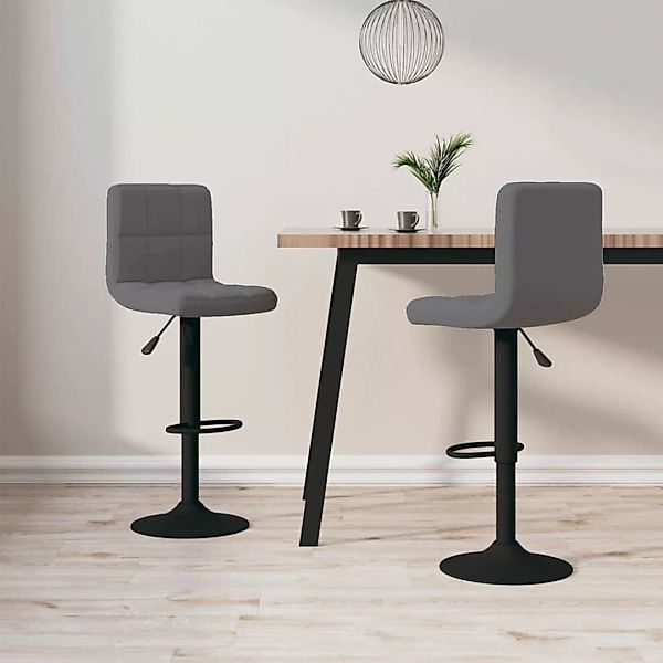 vidaXL Barhocker Barhocker 2 Stk. Dunkelgrau günstig online kaufen