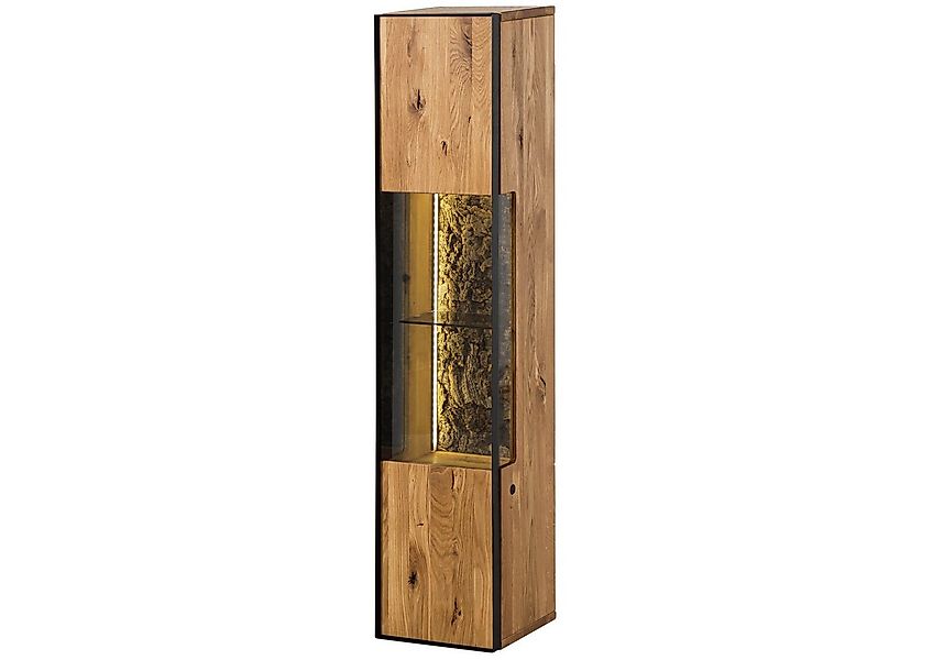 Massivmoebel24 Hängevitrine STARNBERG (Wildeiche 30x30x140 natur geölt STAR günstig online kaufen