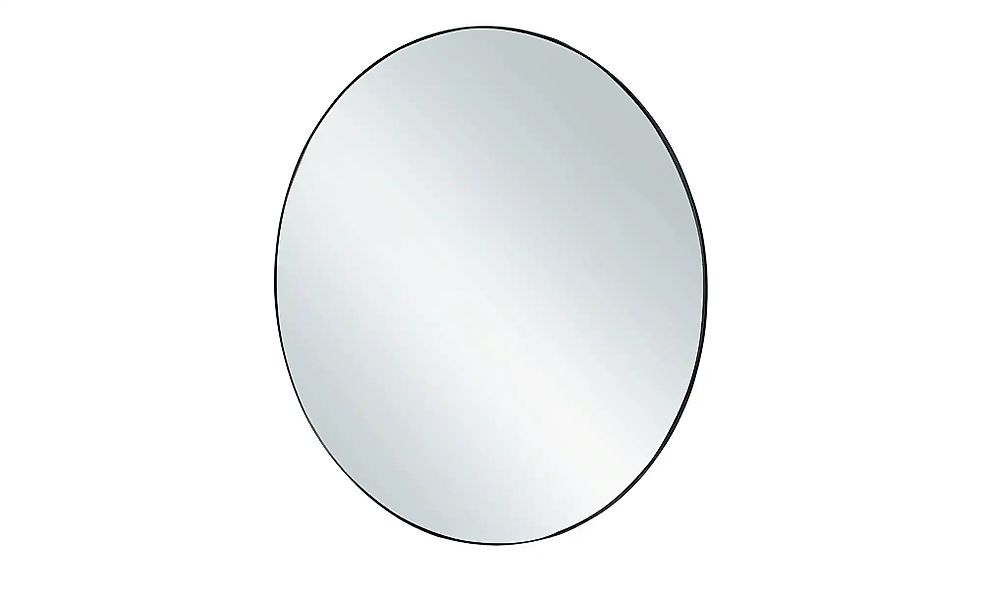 Metallspiegel  Moerna ¦ schwarz ¦ Glas,Metall ¦ Maße (cm): T: 0.5  Ø: 50 Ac günstig online kaufen