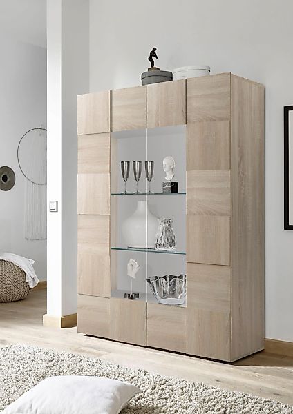 Home affaire Vitrine "Dama Höhe 166 cm, Breite 121 cm, Stauraumvitrine mit günstig online kaufen