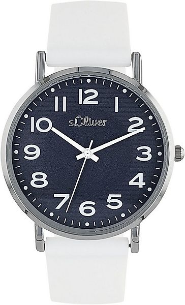 s.Oliver Quarzuhr 2038377, Armbanduhr, Damenuhr, analog, Silikonarmband günstig online kaufen