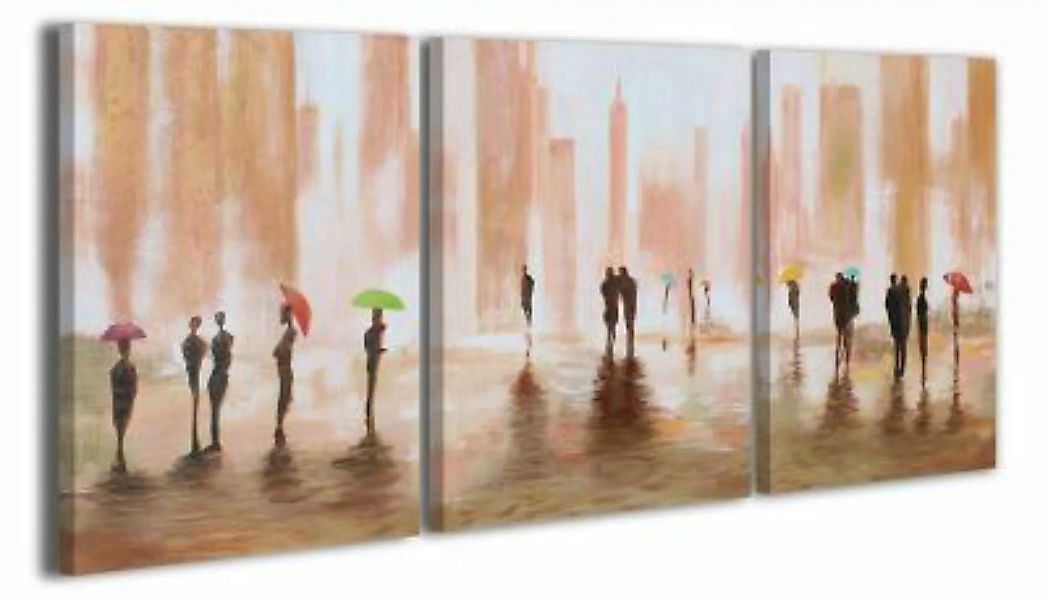 YS-Art™ "Gemälde Acryl ""Angenehmes Treffen"" handgemalt auf Leinwand 140x6 günstig online kaufen