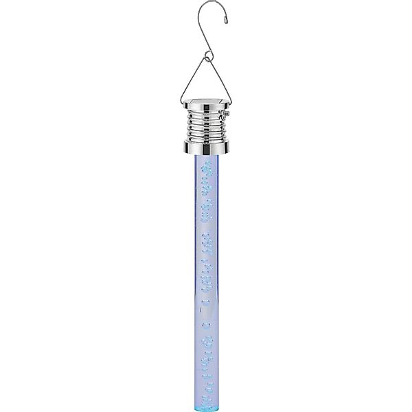 Solar-Hängeleuchte Stab LED Blau Ø 3 cm x 22 cm günstig online kaufen