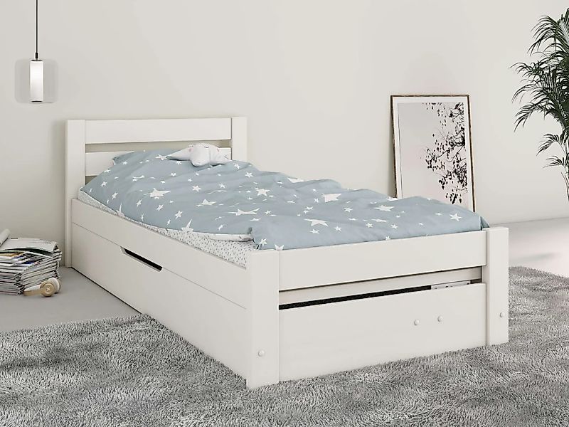 Lüttenhütt Massivholzbett ""GODJE ", TOPSELLER, zertifiziertes Massivholz ( günstig online kaufen