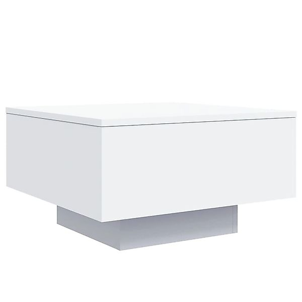 vidaXL Couchtisch mit LED-Leuchten Weiß 55x55x31 cm 836574 günstig online kaufen