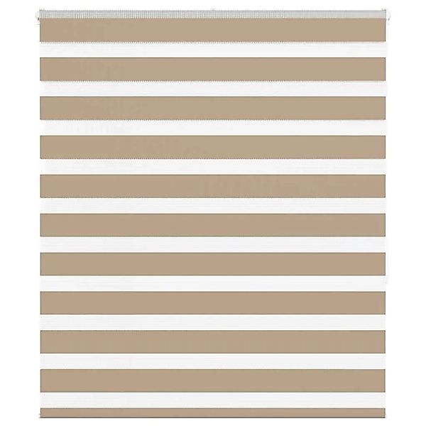 vidaXL Doppelrollo Sandbraun 120x150 cm Stoffbreite 115,9 cm Polyester 4014 günstig online kaufen