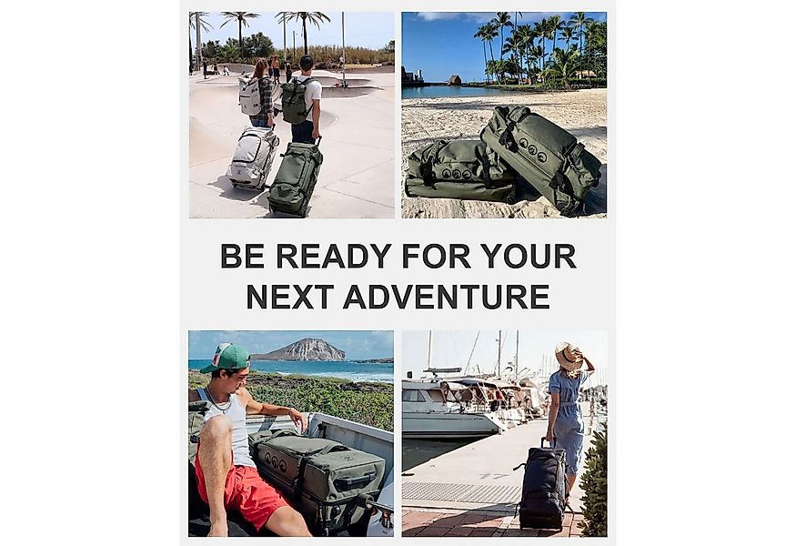 SONS OF ALOHA Reisetasche Reisetasche mit Rollen groß Duffle 80 cm XL 120L, günstig online kaufen