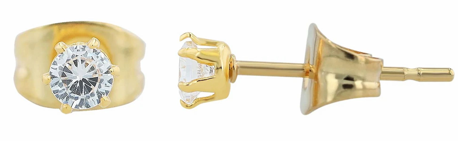 Adelia´s Paar Ohrhänger "Damen Ohrringe – Ohrstecker aus Edelstahl mit Zirk günstig online kaufen