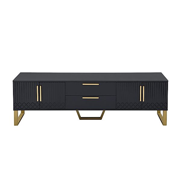 OKWISH TV-Schrank High-Gloss TV-Schrank mit kunstvollen günstig online kaufen