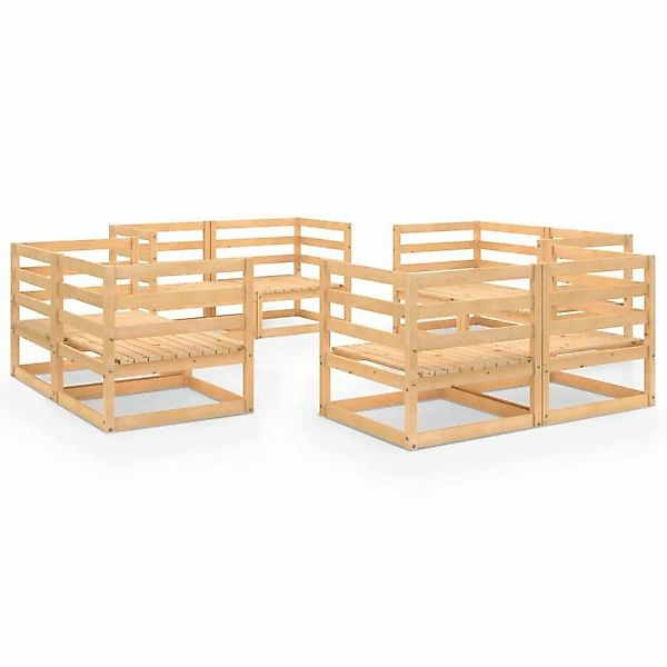 8-tlg. Garten-lounge-set Massivholz Kiefer günstig online kaufen
