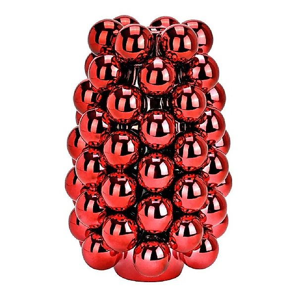 Interdesign24 Dekovase Bubble Porzellan Rot günstig online kaufen