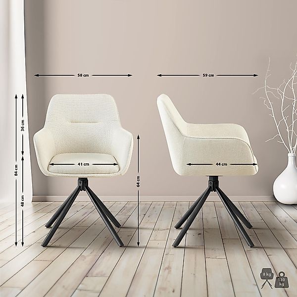 CLP Esszimmerstuhl Tipton (2er Set), mit günstig online kaufen