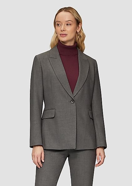 s.Oliver BLACK LABEL Jackenblazer Taillierter Blazer günstig online kaufen
