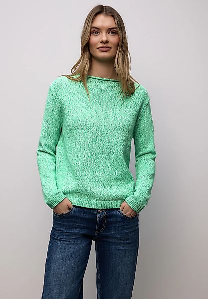 STREET ONE Strickpullover aus reiner Baumwolle günstig online kaufen