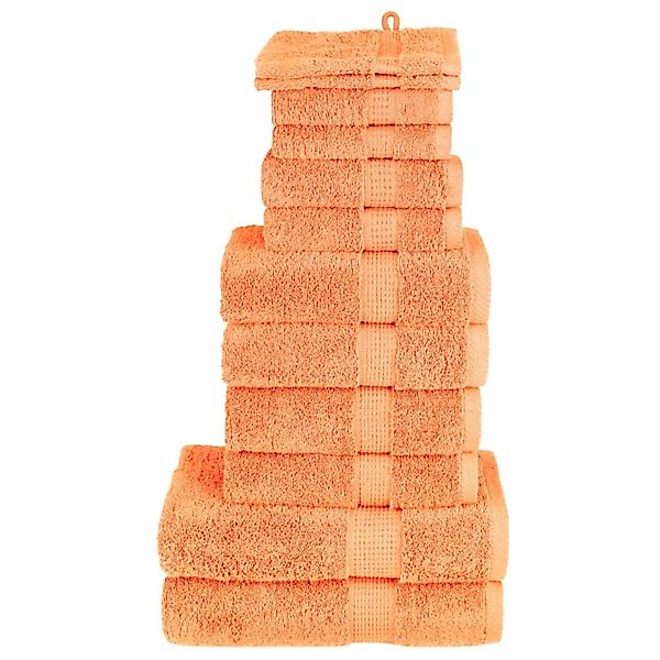 vidaXL 12 Tlg Premium-Handtuch-Set Orange 600 g/m2 100% Baumwolle günstig online kaufen