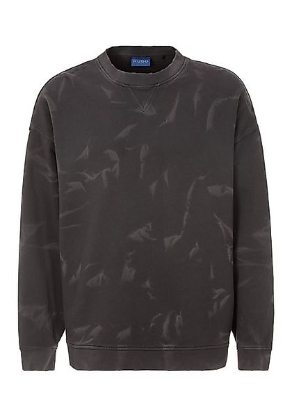 HUGO Blue Sweater Nustroyos mit used-Details günstig online kaufen