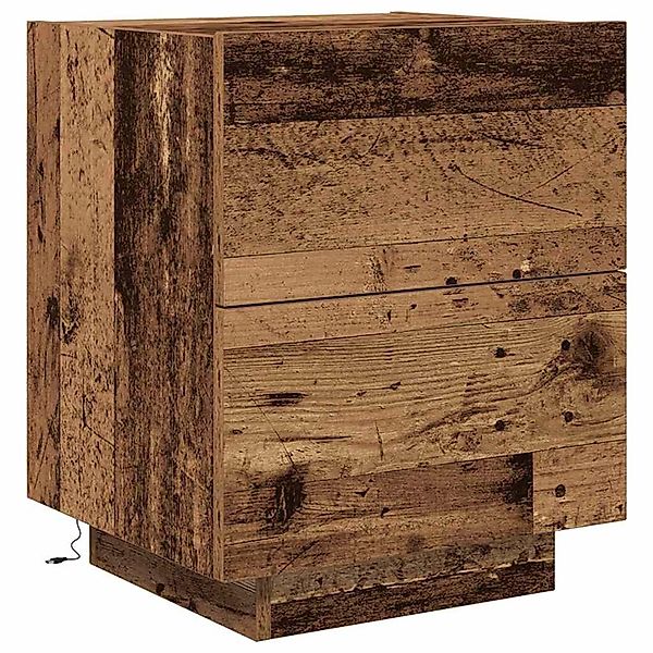 vidaXL Nachttisch mit Schubladen Altholz 45 x 40 x 55 cm Holzwerkstoff 8630 günstig online kaufen