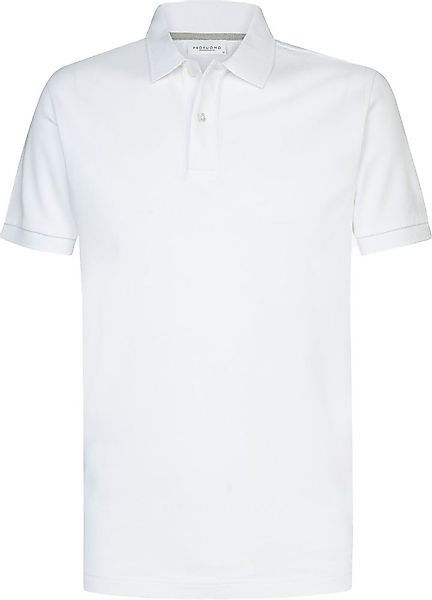 Profuomo Piqué Poloshirt Weiß - Größe L günstig online kaufen