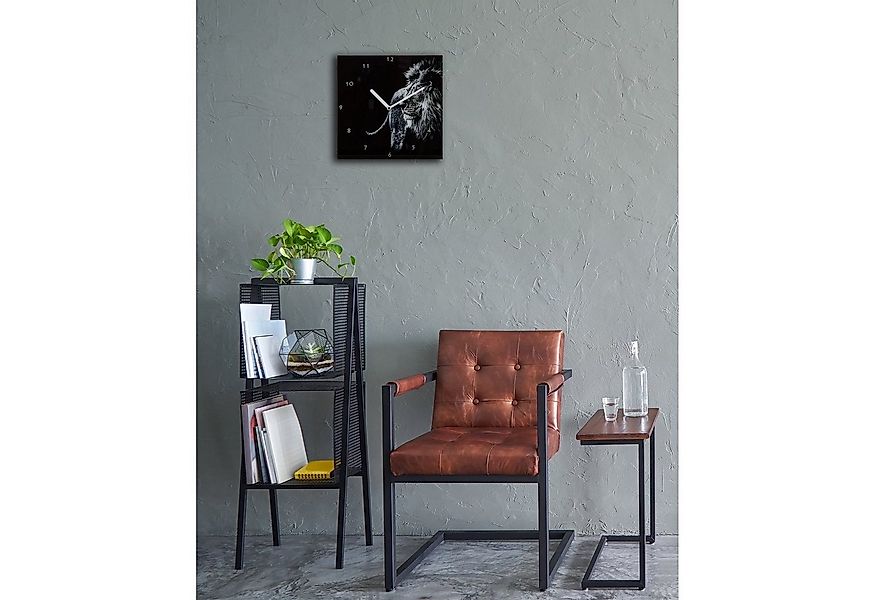 HTI-Living Wanduhr Wanduhr Löwe (Wanddeko Wandbild Glas) günstig online kaufen