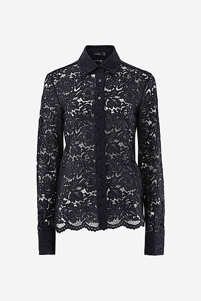 Hemdbluse mit Spitze günstig online kaufen