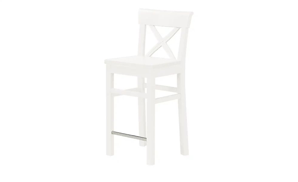 maison bleue Barstuhl  Florian ¦ weiß ¦ Maße (cm): B: 43,5 H: 96 T: 44.0 Po günstig online kaufen